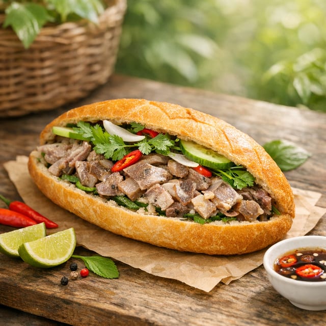 House-Made Pork Terrine Banh Mi.